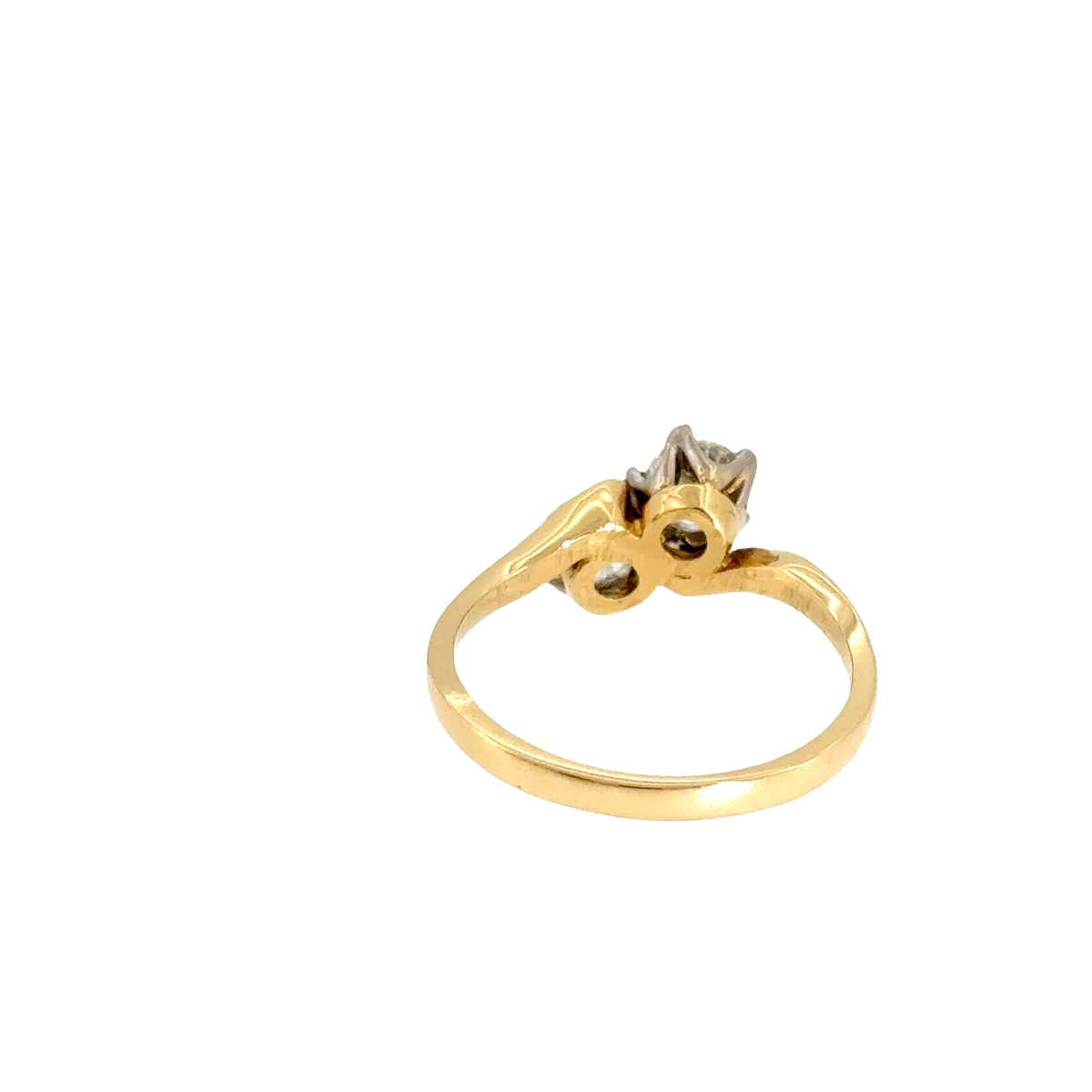 Round Moi et Toi Crossover Engagement Ring