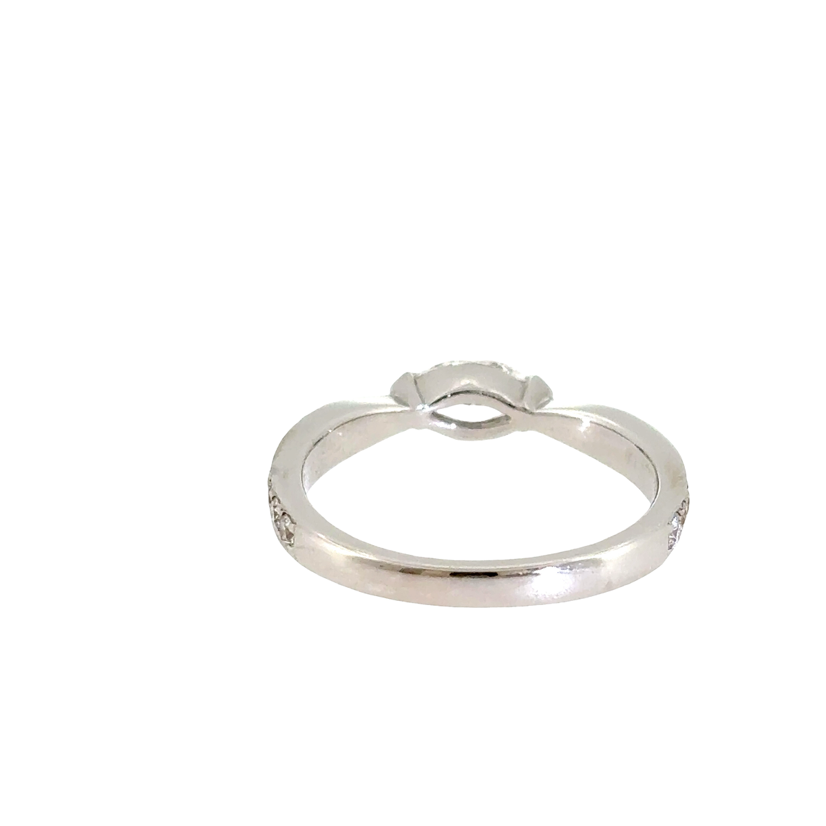 Marquise Side-Set Diamond Ring in Platinum
