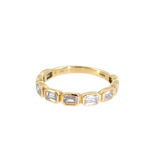 Emerald-Cut Lab Diamond Eternity Ring