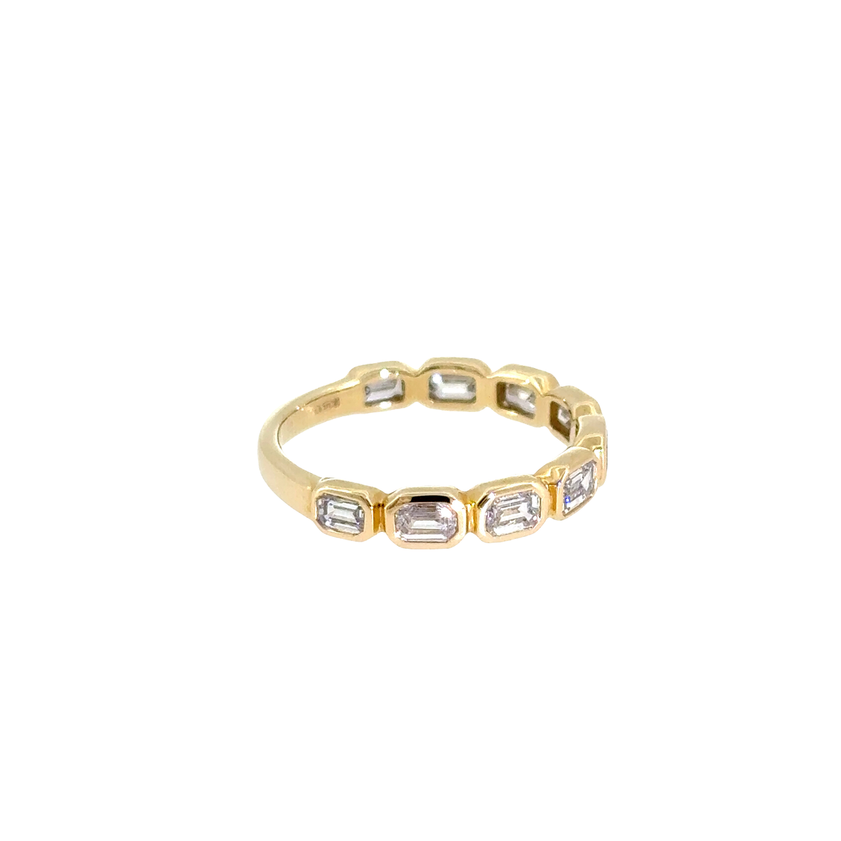 Emerald-Cut Lab Diamond Eternity Ring