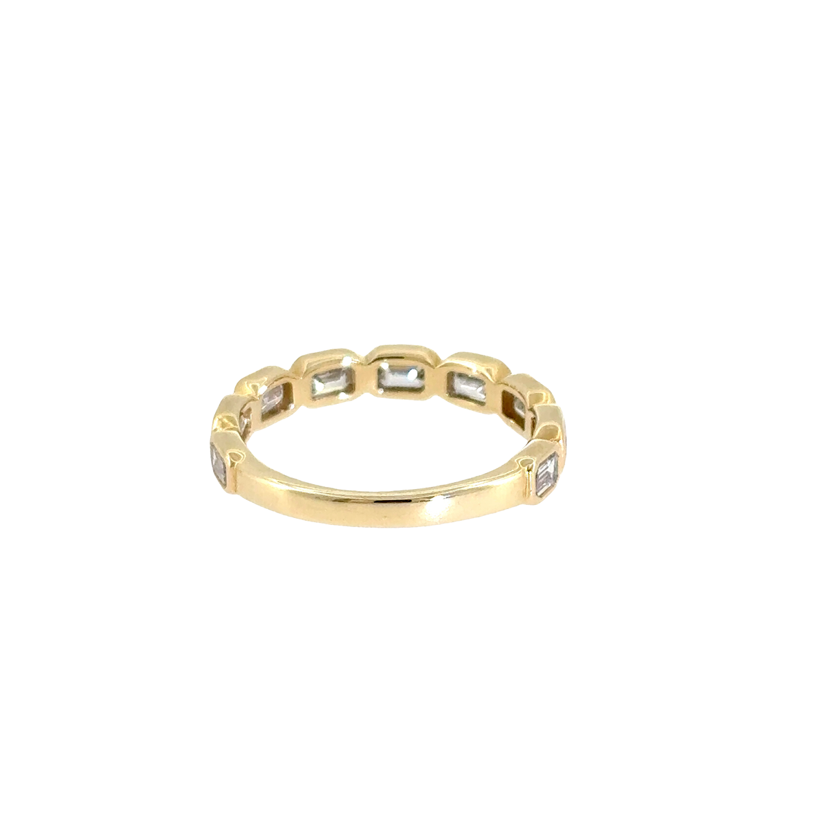 Emerald-Cut Lab Diamond Eternity Ring