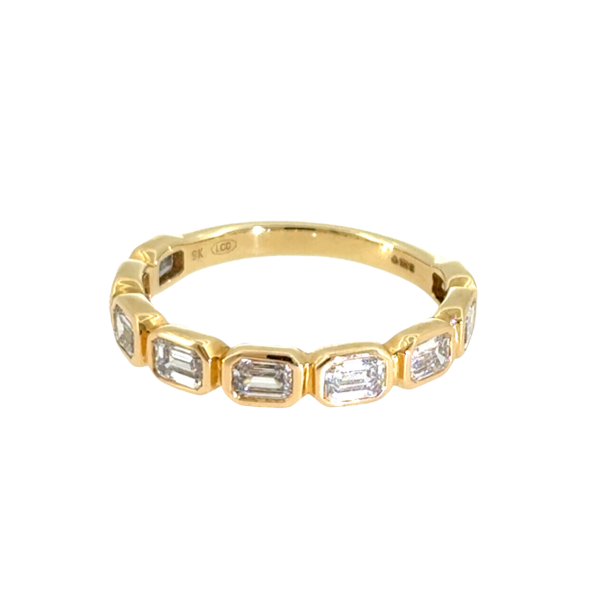 Emerald-Cut Lab Diamond Eternity Ring