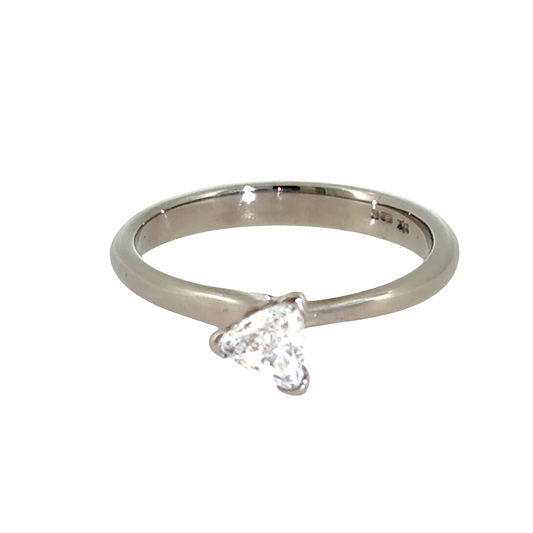 Trillion Cut Diamond Solitaire Ring
