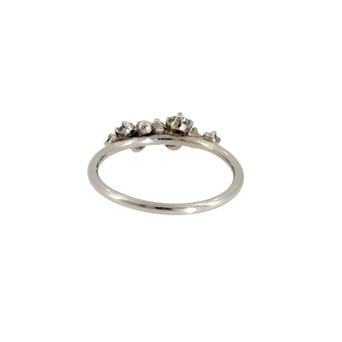 Diamond Scatter Cluster Ring in White Gold